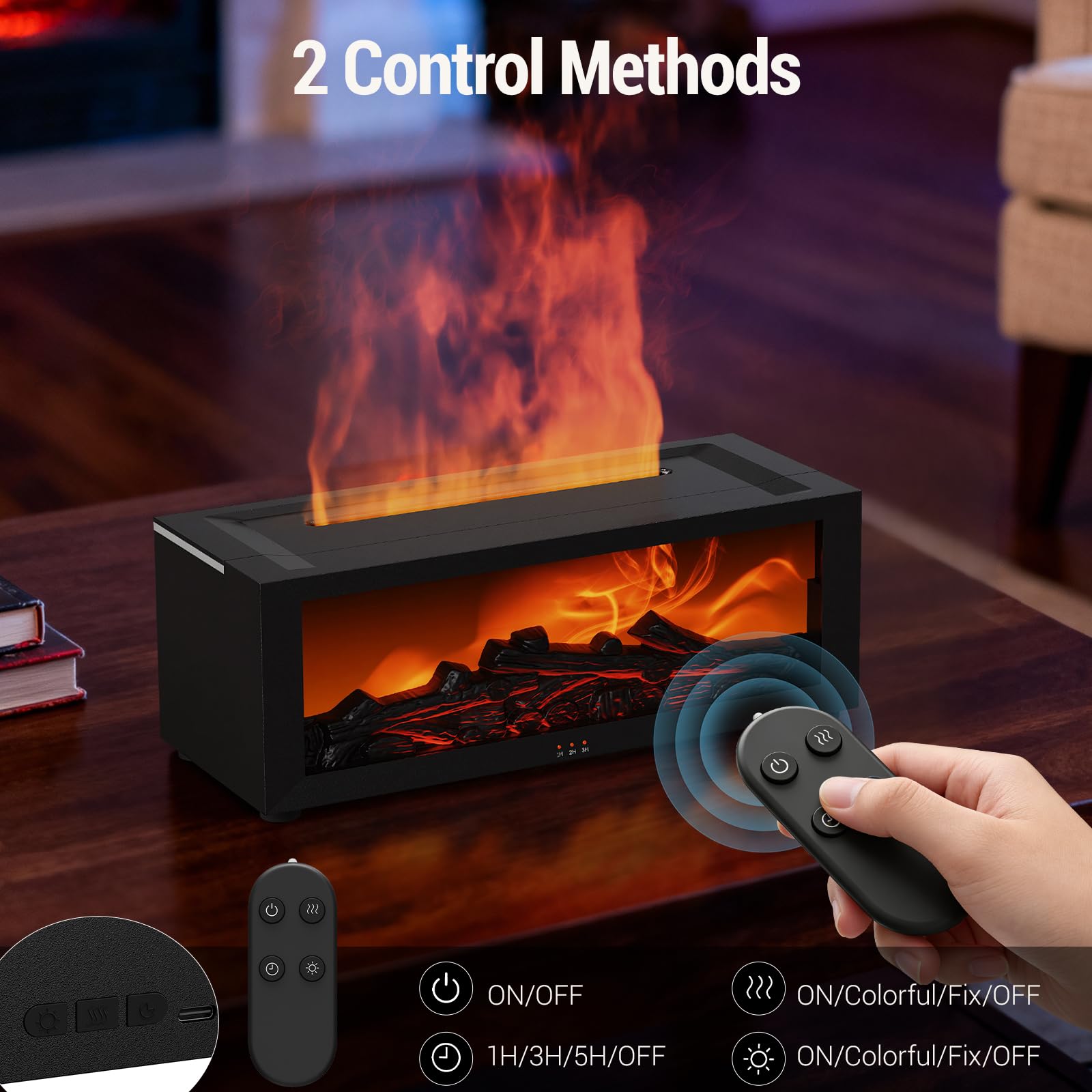 Aixiqee ultrasonic diffuser operates quietly for uninterrupted concentration.