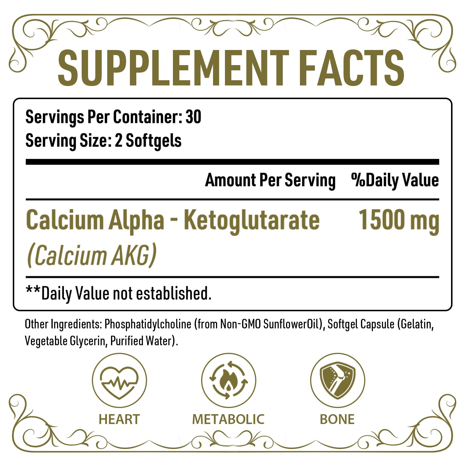 Ajaxerrue liposomal CaKG capsule inside shows softgel format for easy daily use.