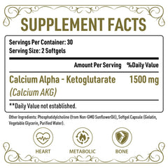 Ajaxerrue liposomal CaKG capsule inside shows softgel format for easy daily use.