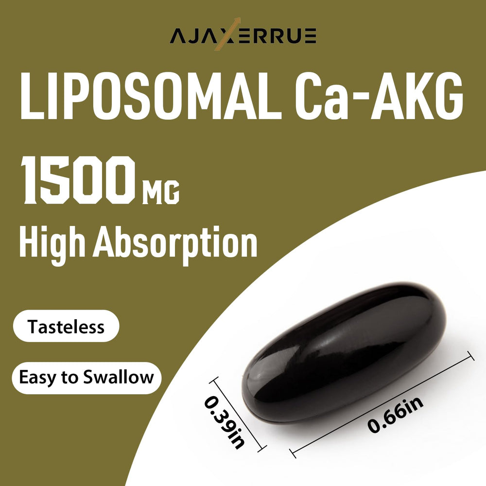 Label detail confirms soy-free, gluten-free, and dairy-free AJAXERRUE Ca AKG.