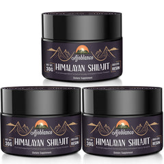 Ajoblanco Himalayan Shilajit Resin bottle ready for daily energy support.