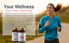 AKARALI Tongkat Ali capsules beside a daily routine timer