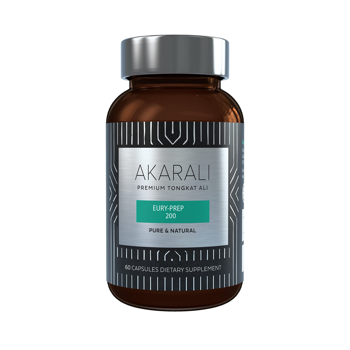 AKARALI Tongkat Ali bottle closeup highlighting premium extract for daily energy