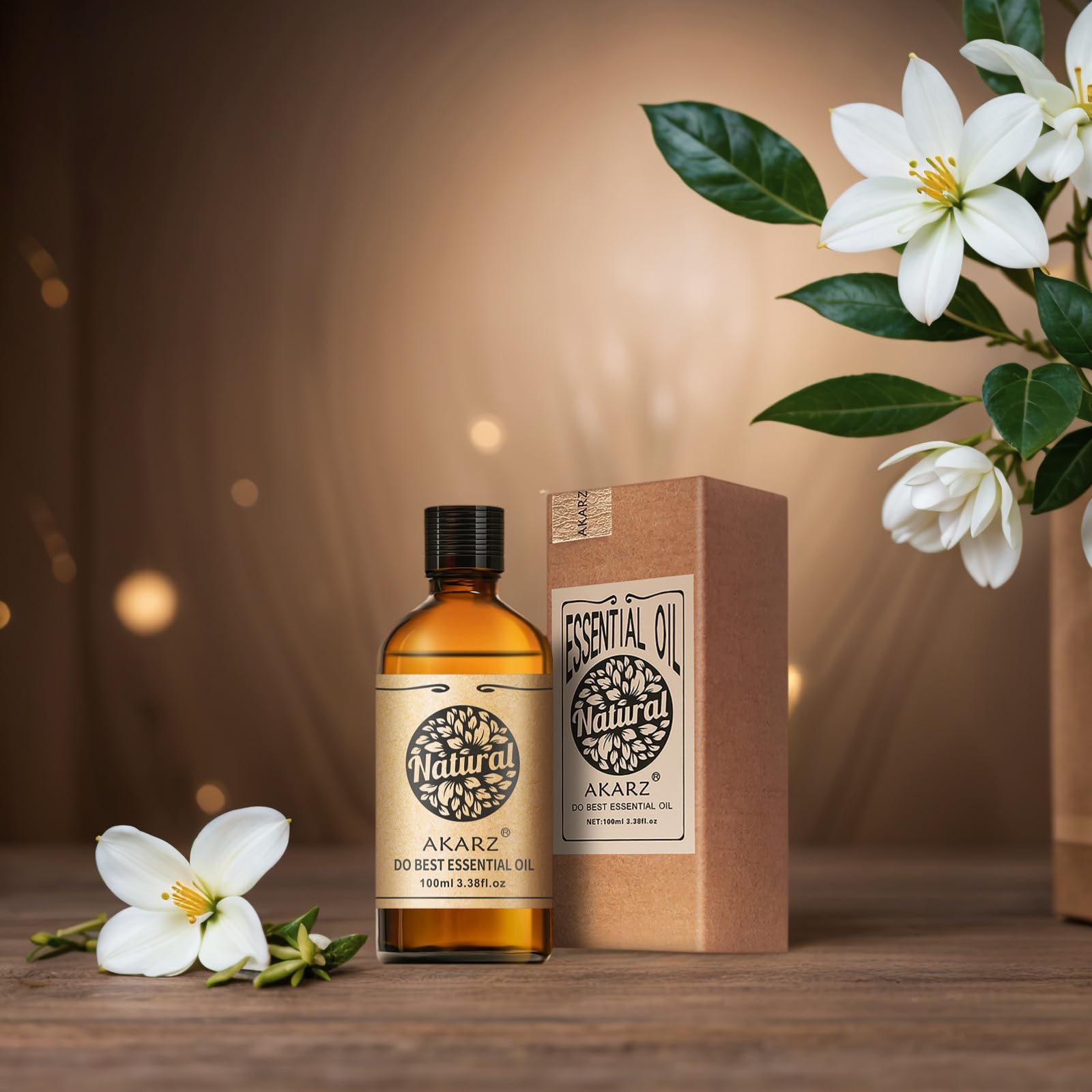 AKARZ Tulip Oil used in a candle blend for a subtle floral ambiance.