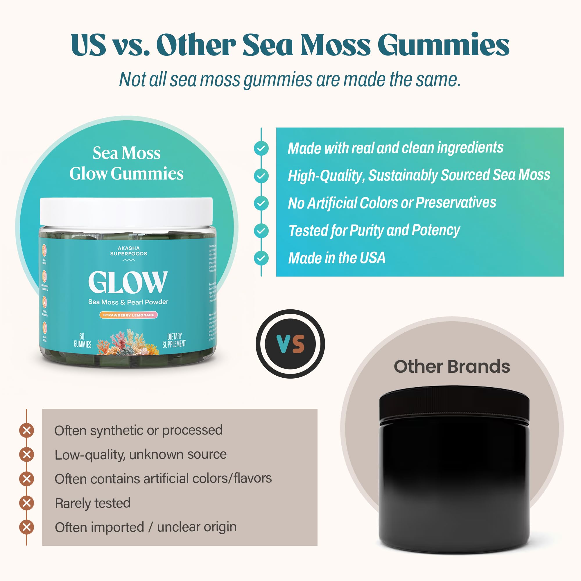 Morning routine setup with Akasha Sea Moss Glow Gummies