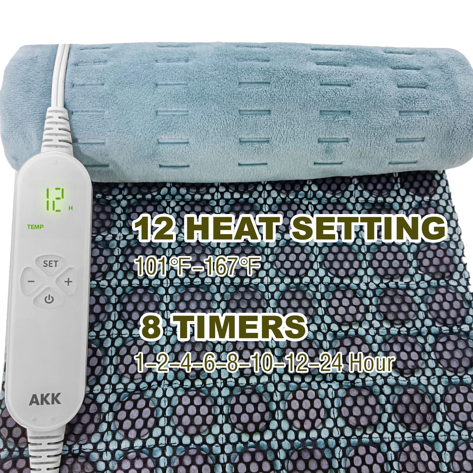 AKK energy-efficient design features 8 auto-off timers for convenient sessions.