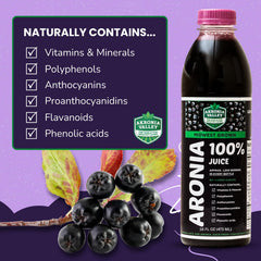 Close-up of Akronia Valley aronia berries showing rich color and antioxidants.