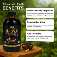 AL-TAQWA Black Seed Oil dropper enables precise dosage.