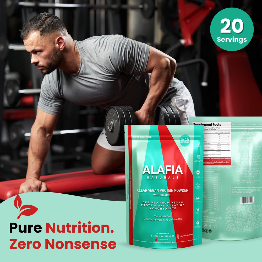 Alafia Naturals ingredients bowl emphasizes dairy free plant based formula