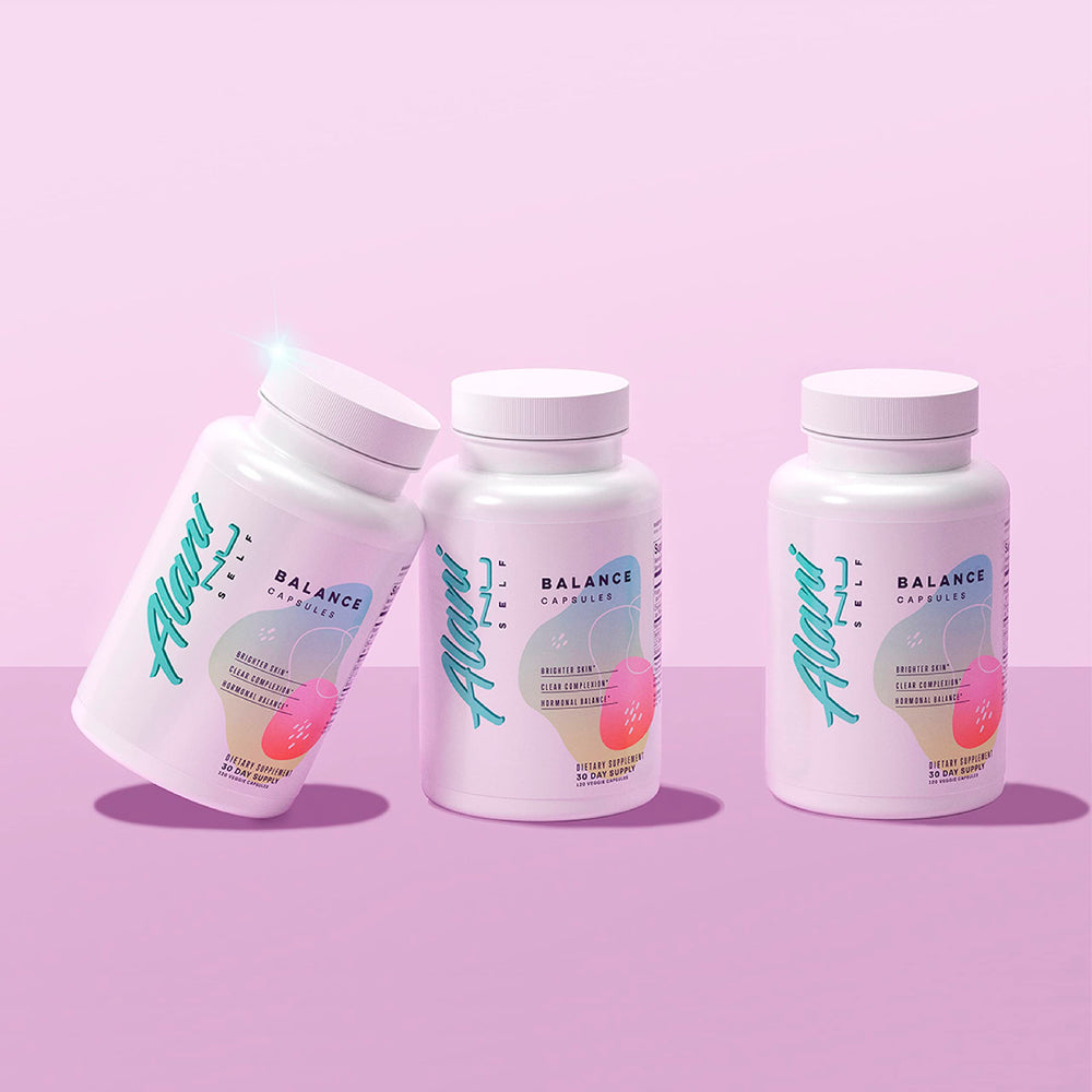 Alani Nu Balance amber-bottle emphasizes premium storage for potency.