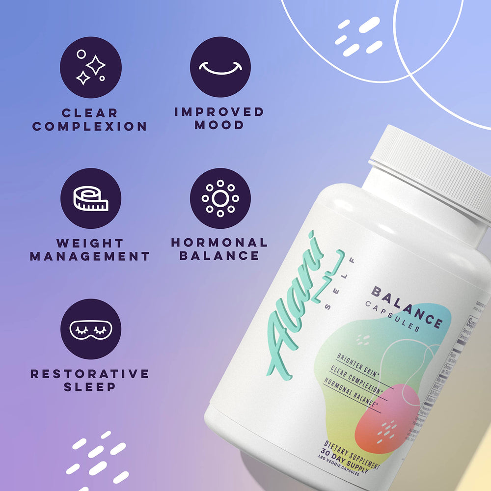 Alani Nu Balance bottle-pour captures a quick daytime supplementation moment.