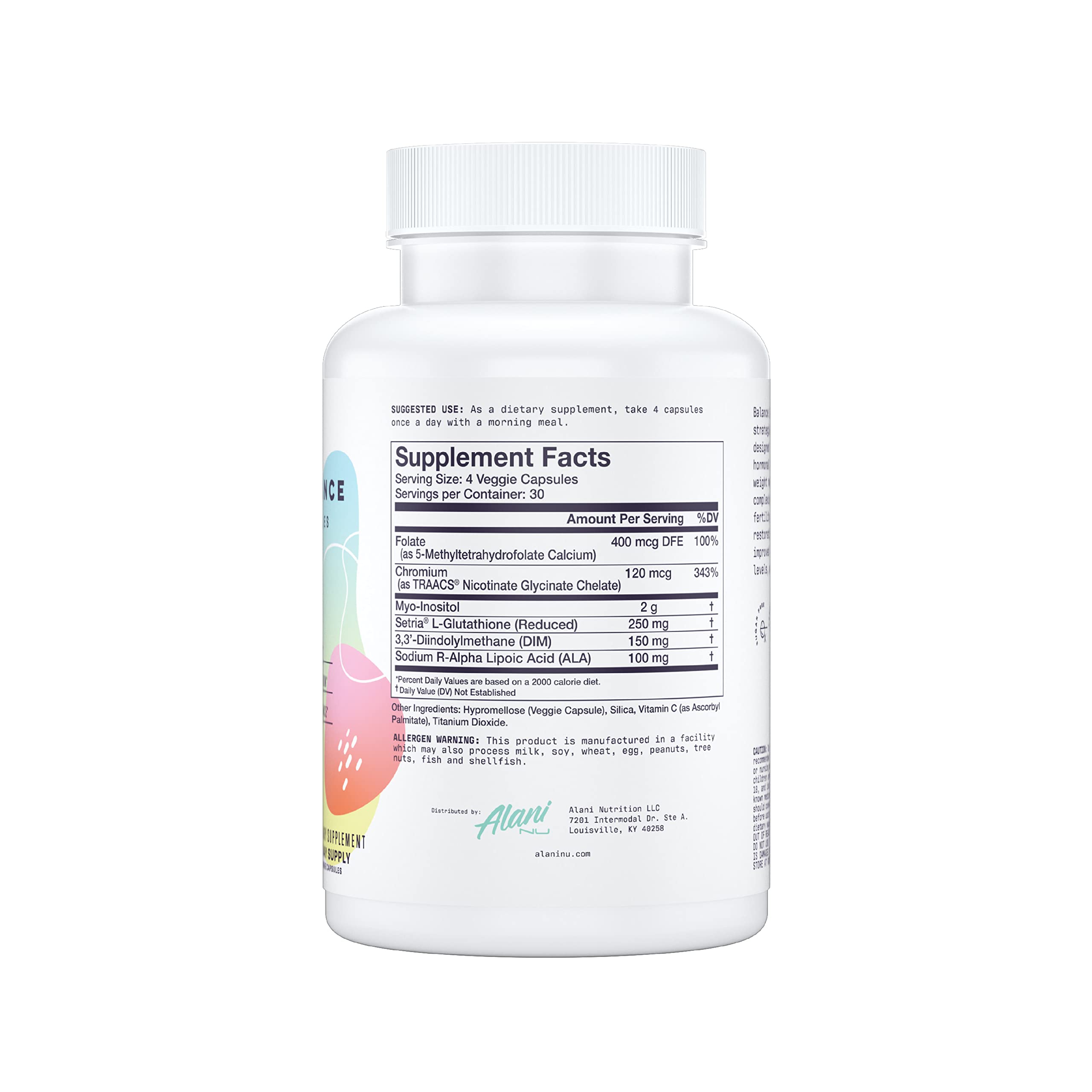 Alani Nu Balance capsules-closeup features softgel texture for steady energy and focus.