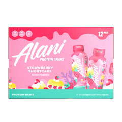 Ingredient panel notes gluten-free formula and milk-based protein in Alani Nu.