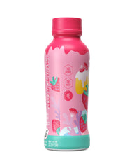 Pouring shot of Alani Nu Protein Shake reveals a silky, smooth texture.