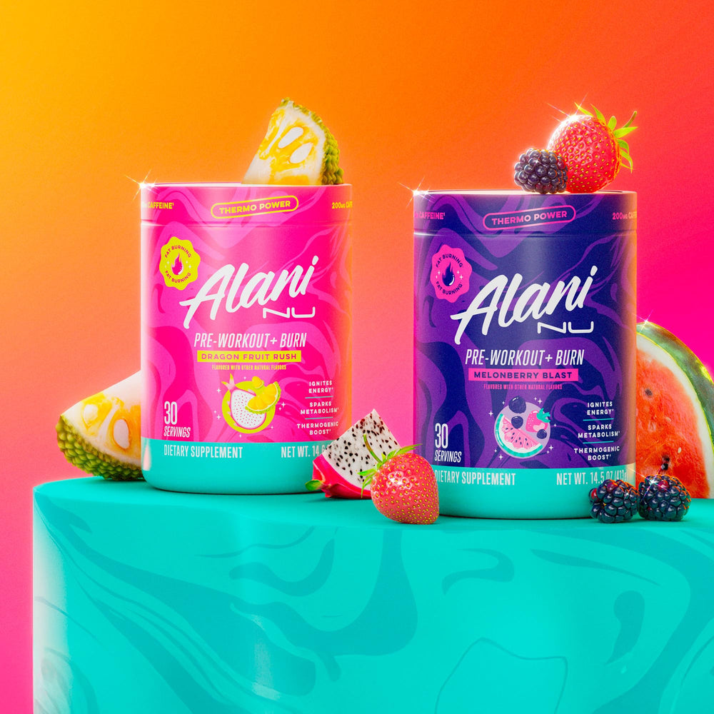 Alani Nu pre-workout energy icon communicates steady energy during workouts