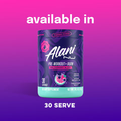 Alani Nu Burn Melonberry shaker scene shows on-the-go vitality and flavor