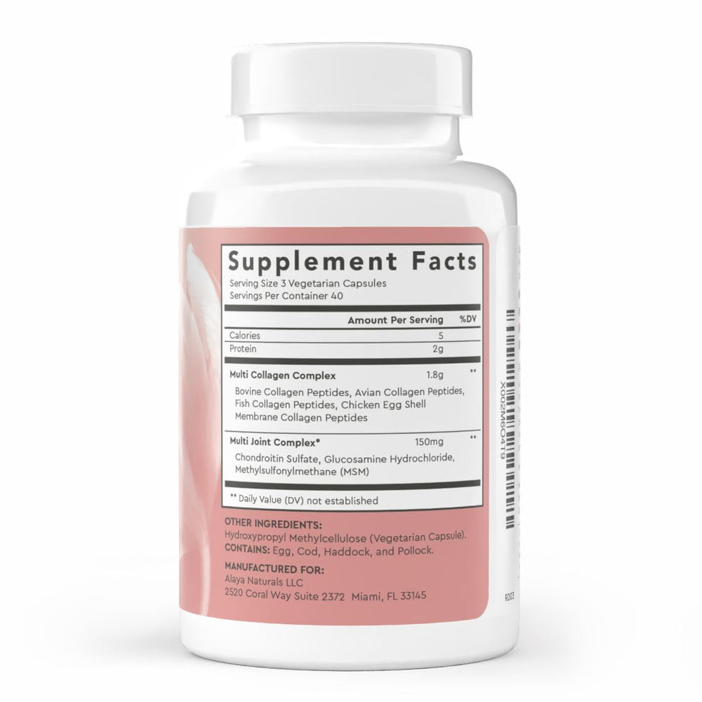 Alaya Naturals capsules closeup showing smooth gelatin capsules for easy daily intake.