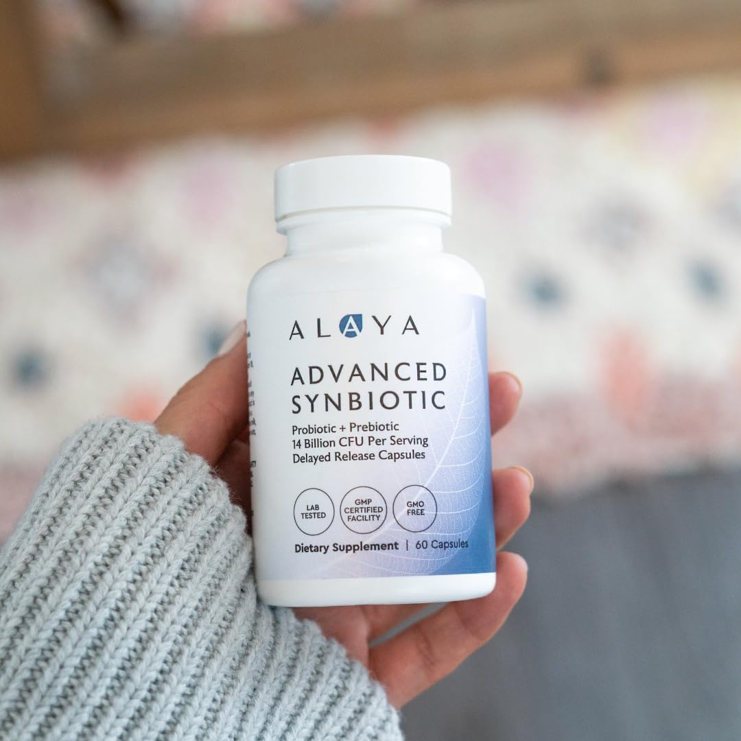 Scene of daily routine with Alaya Naturals digestive balance product.