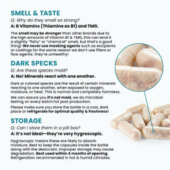 Albion TRAACS minerals capsules arranged in bottle
