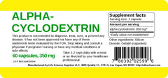 Close-up of Albochemicals Alpha Cyclodextrin Capsules highlighting non-digestible fiber option for daily use