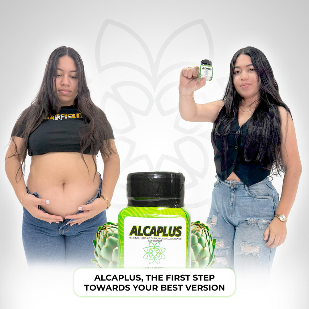 ALCAPLUS bottle emphasizes detox and appetite control.
