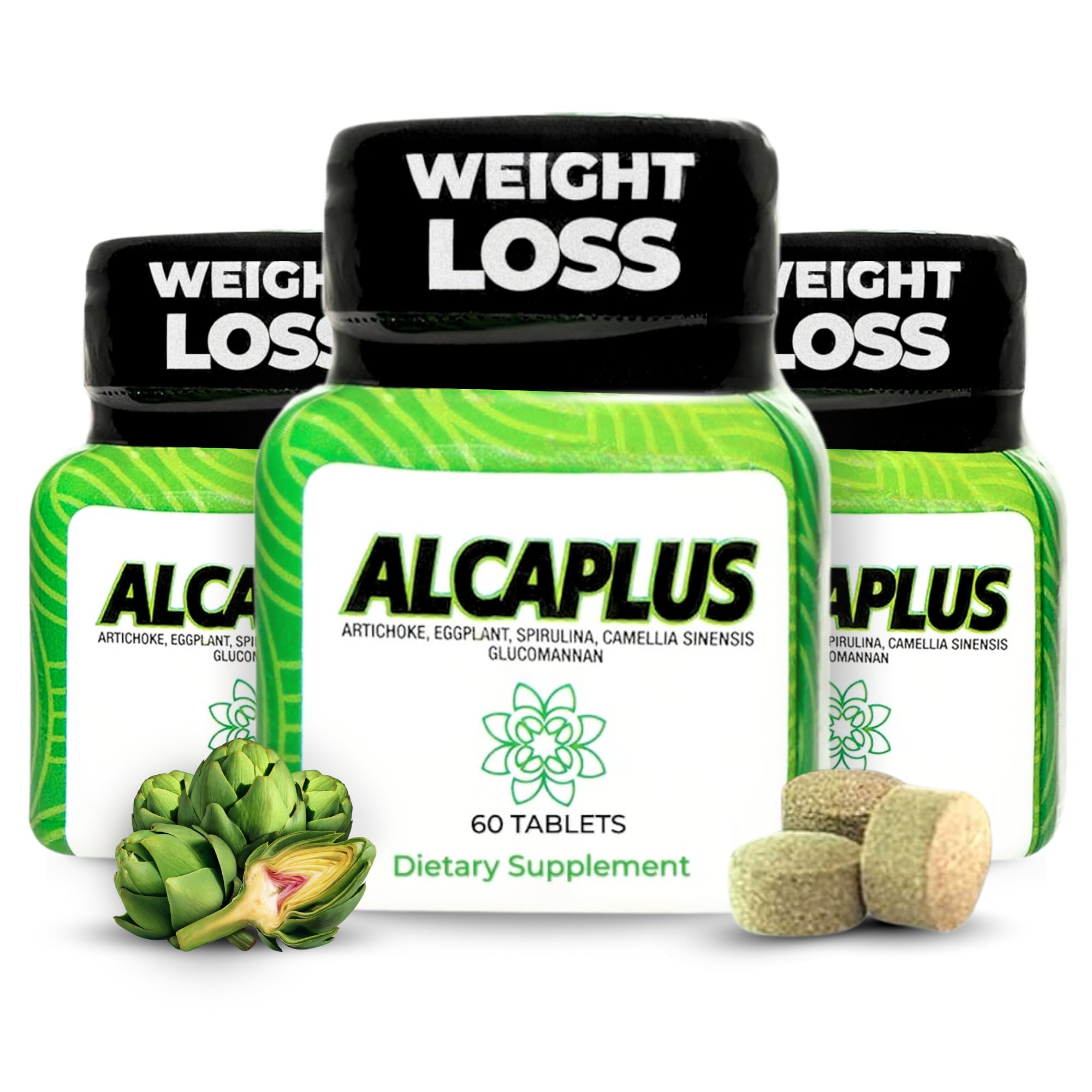 ALCAPLUS bottle featuring artichoke for daily detox support.