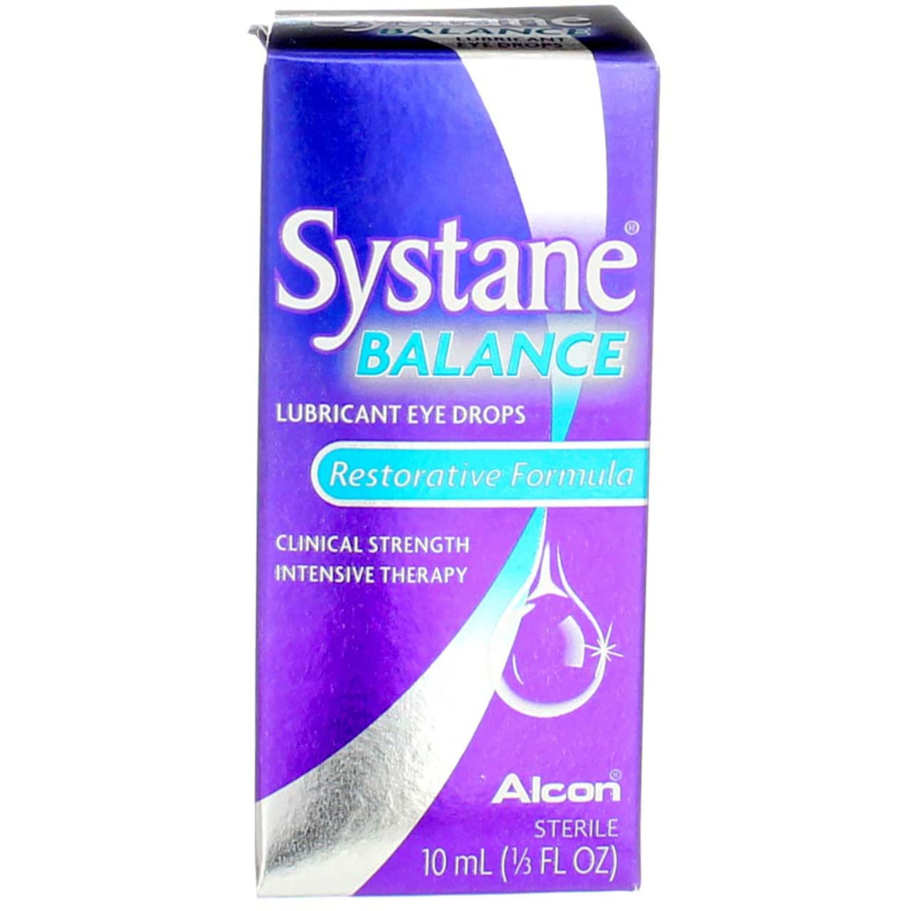 Alcon Systane Balance bottle dispensing drops for quick application