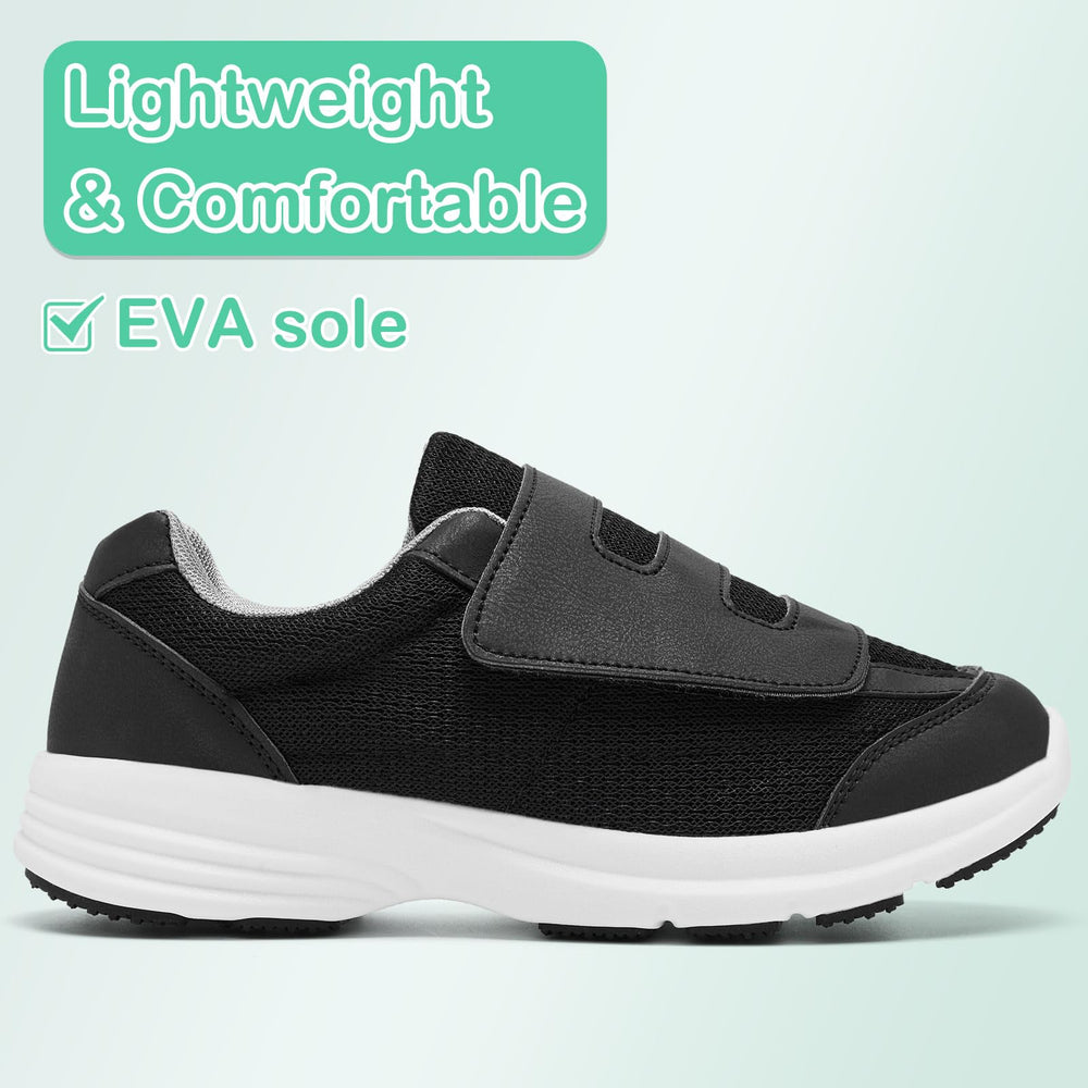 Breathable mesh upper keeps feet cool in Alcubieree diabetic shoes