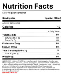ALDICOM V pumpkin extract close-up highlights natural ingredients for post-drinking use.