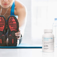 Alerna use scenario illustrates a simple daily routine with potassium citrate for daily balance.