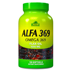 Alfa Vitamins Alfa 3-6-9 bottle pose highlights daily omega support