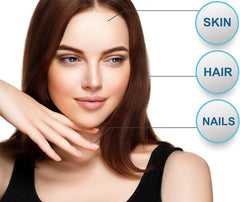 ALFA VITAMINS Collagen C Peptides glass with drink highlights refreshing flavor