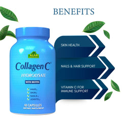 ALFA VITAMINS CollagenC USA-made quality seal reinforcing authenticity.