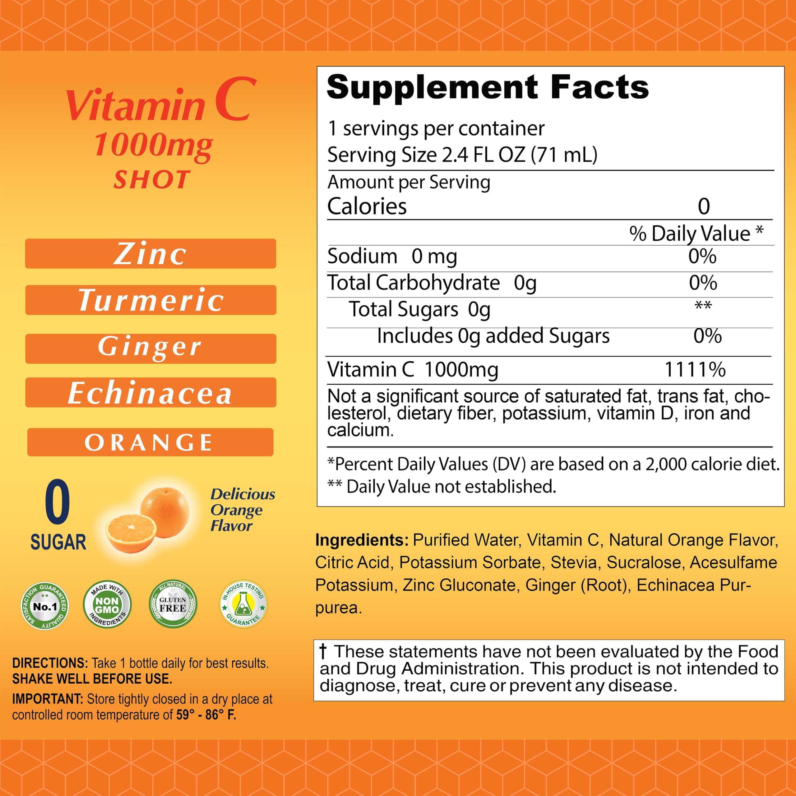 ALFA VITAMINS Vitamin C Shot 80-pack bulk option for frequent use.