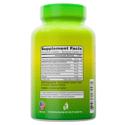 ALFA VITAMINS Menopax capsules in a dish showing energy and comfort possibilities.