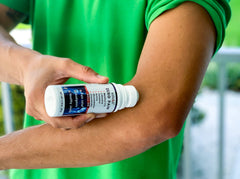 ALFLEXIL roll-on cooling sensation applied to affected areas