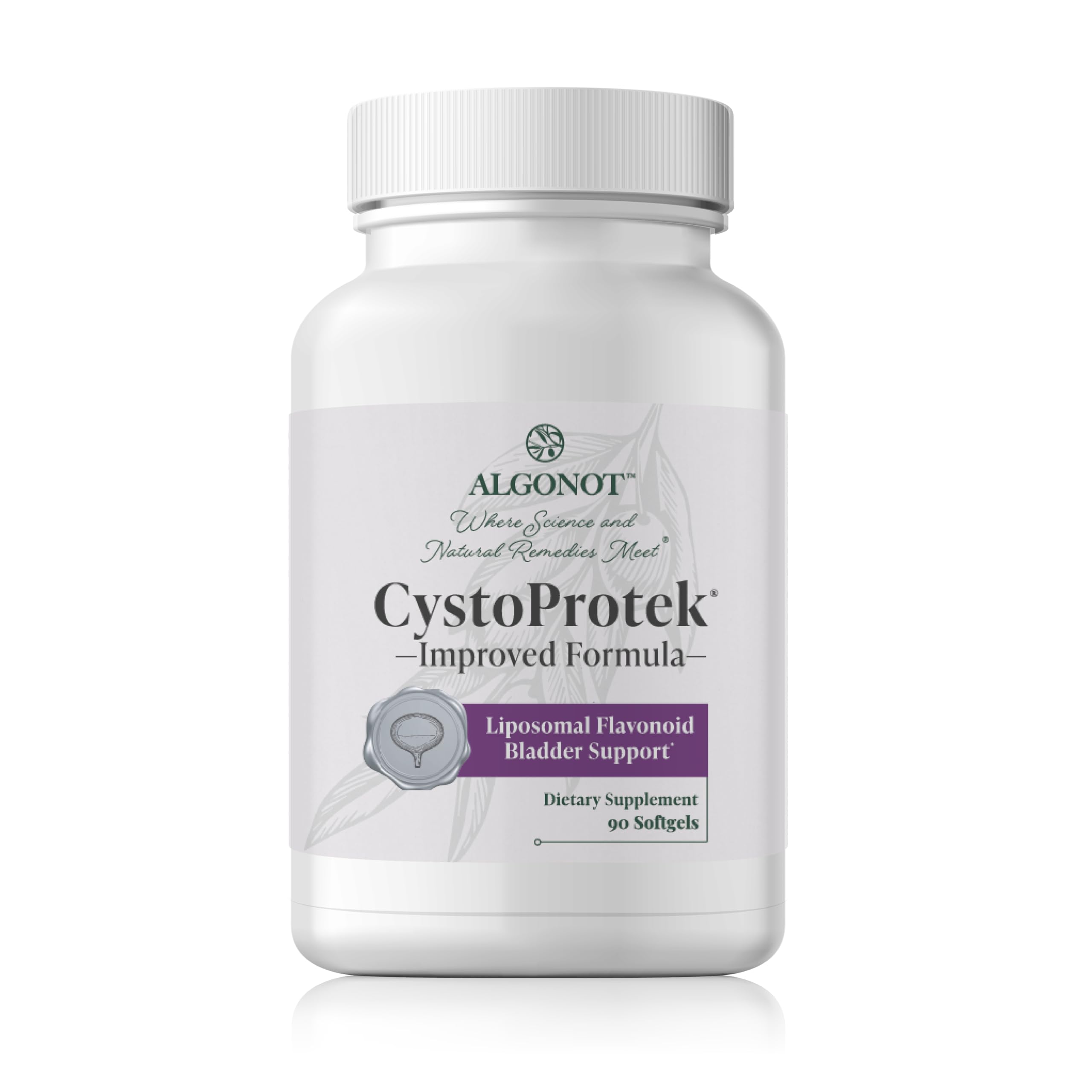 Algonot CystoProtek bottle front view highlighting bladder care formula