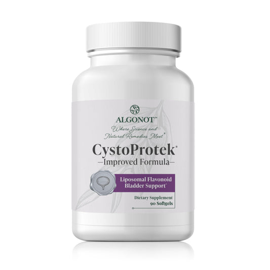 Algonot CystoProtek bottle front view highlighting bladder care formula