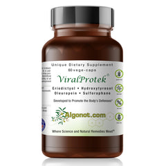 Algonot ViralProtek bottle pour demonstrates convenient daily immune support