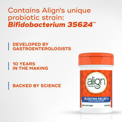 Align Bifidobacterium 35624 science-graphic visually emphasizes research-backed strain
