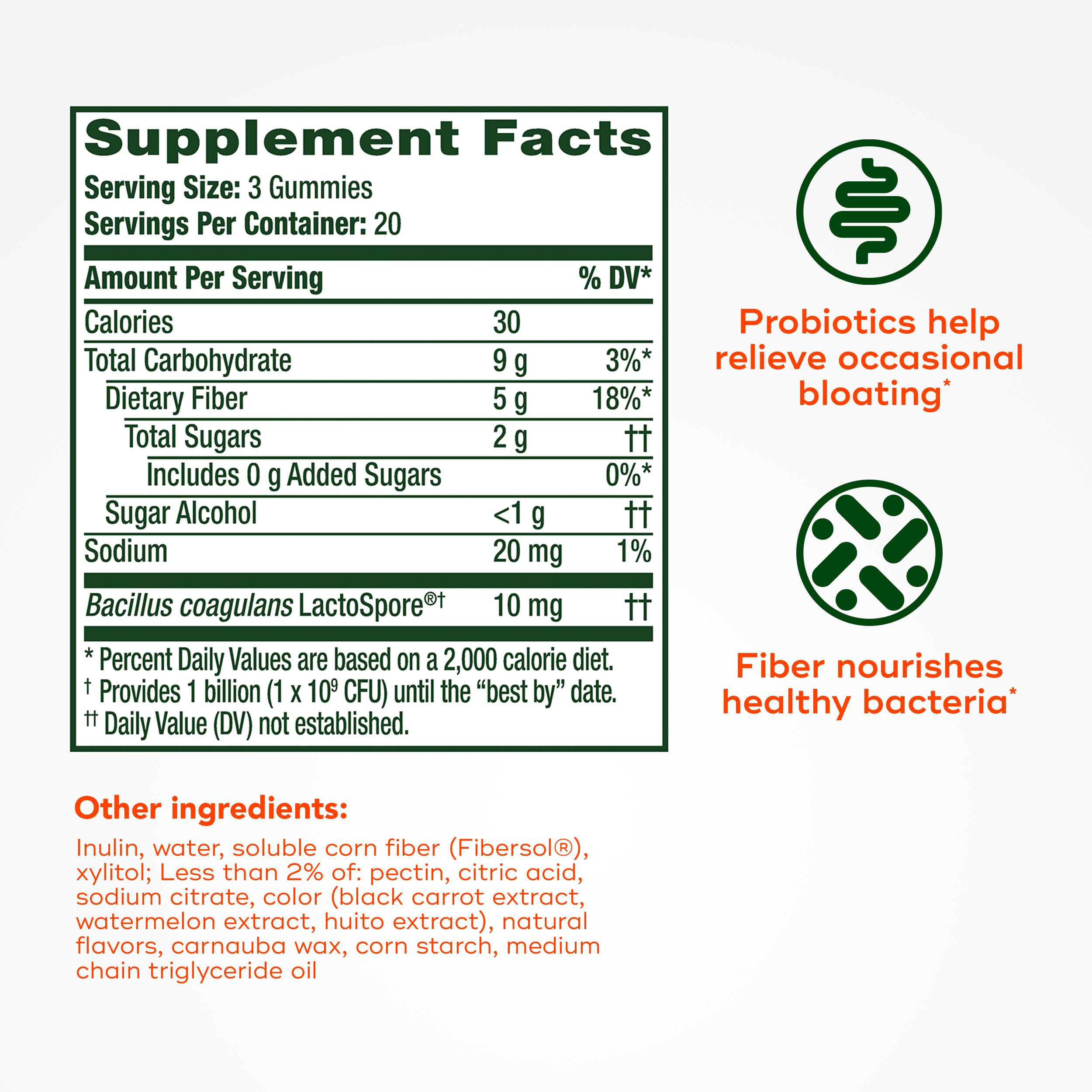 Close-up of gummies to emphasize bite-size convenience