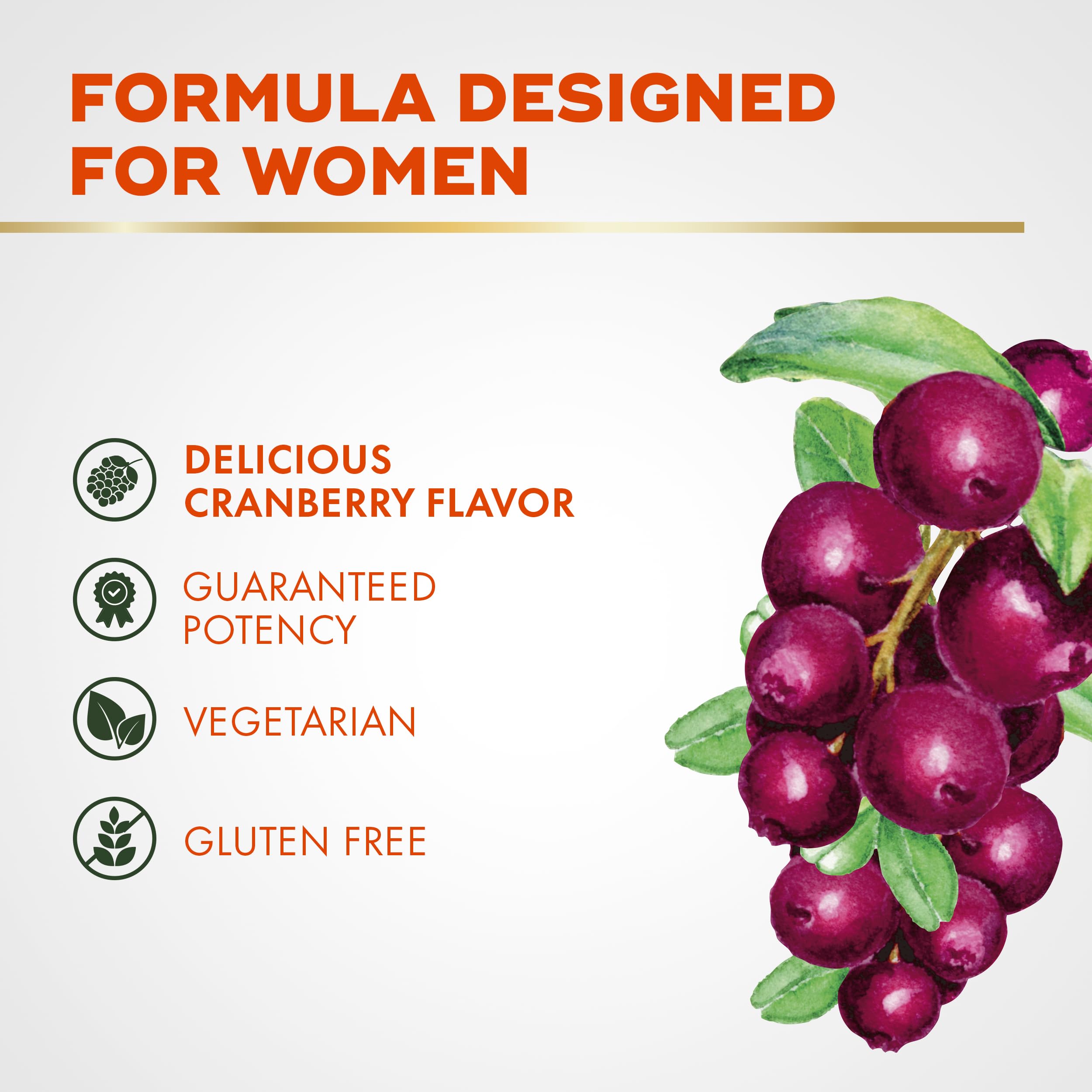 Ingredients of Align Probiotic Women’s Dualbiotic Gummies highlighting prebiotics and probiotics for digestion support.