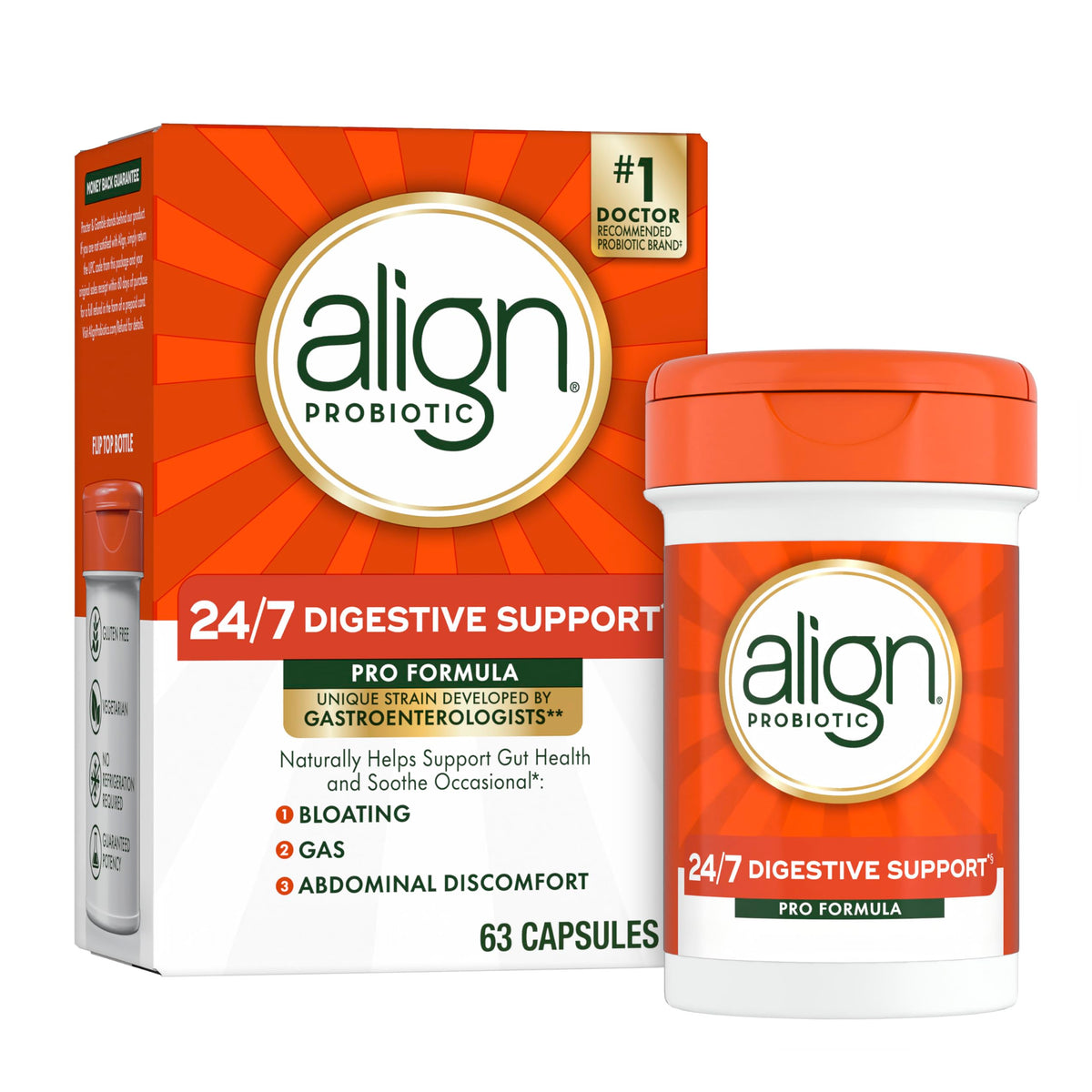 Align Pro Formula bottle front for daily digestive support and balance