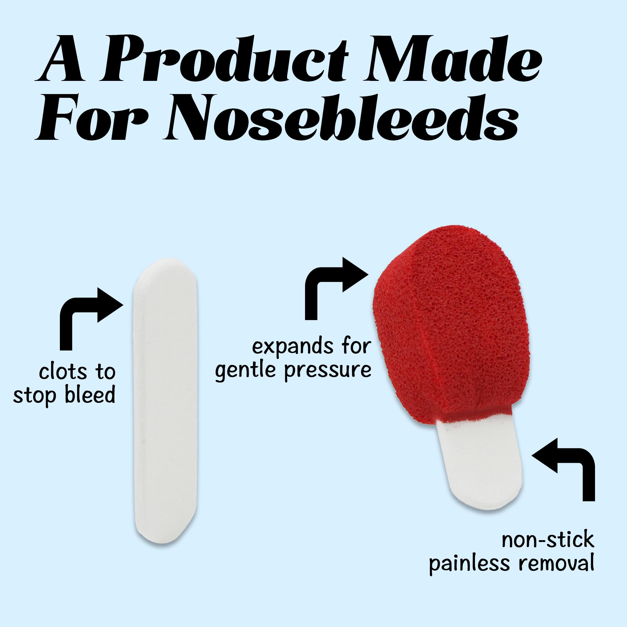 Individually packed plugs for convenient on-the-go nosebleed care by Alisyevaho.