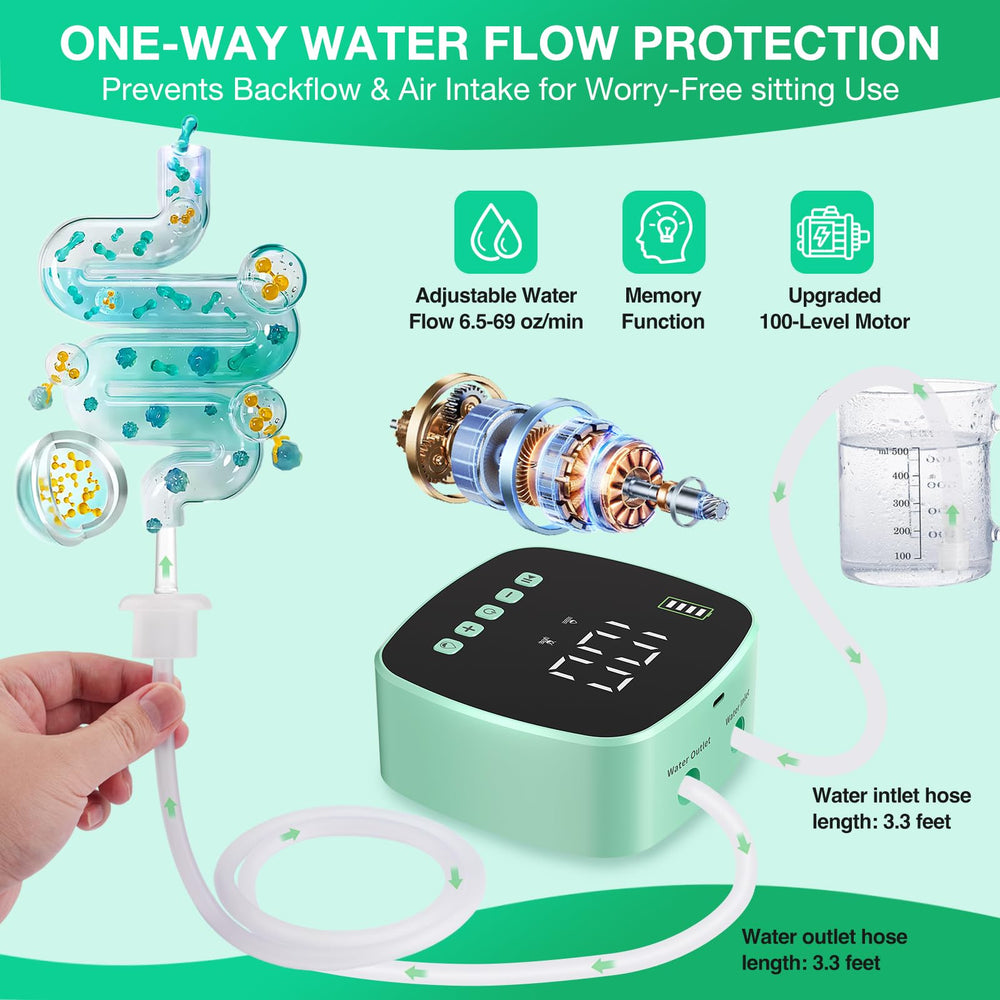 Alitake Enema Kit adjustable pressure from 1 to 100 for personalized sessions