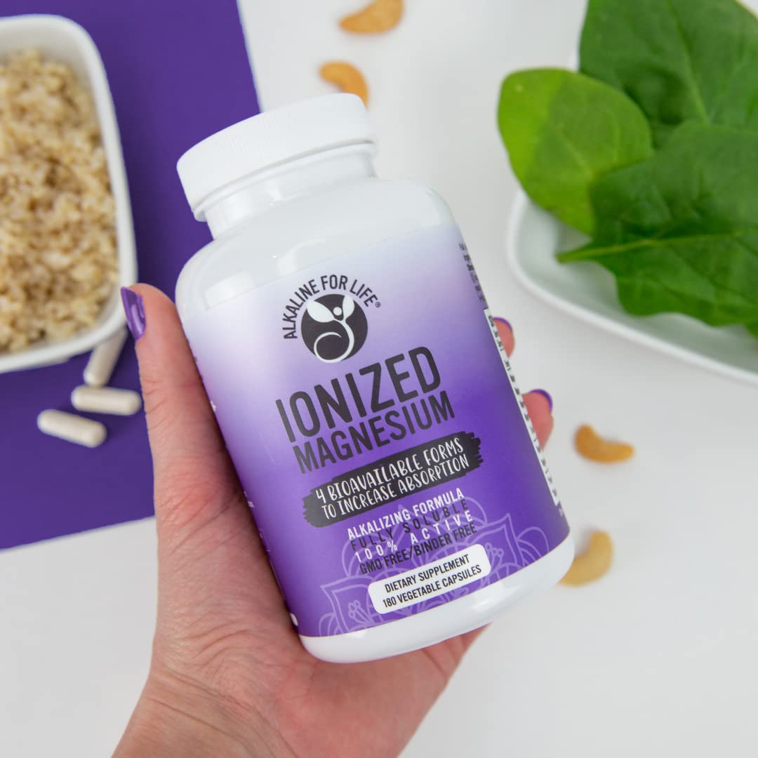 Alkaline for Life ionized magnesium ascorbate capsules with vitamin C