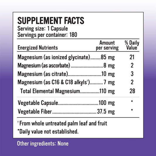 Alkaline for Life ionized magnesium citrate capsules highlight high bioavailability