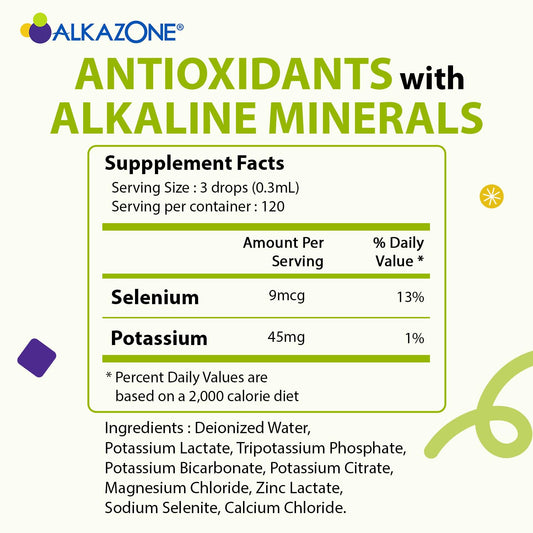 Alkazone Balance drops ready to add to water for on the go pH boost
