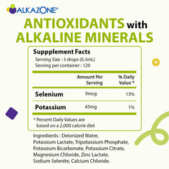 Alkazone Balance drops ready to add to water for on the go pH boost