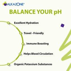 Alkazone Balance alkaline water concept with electrolytes for balance